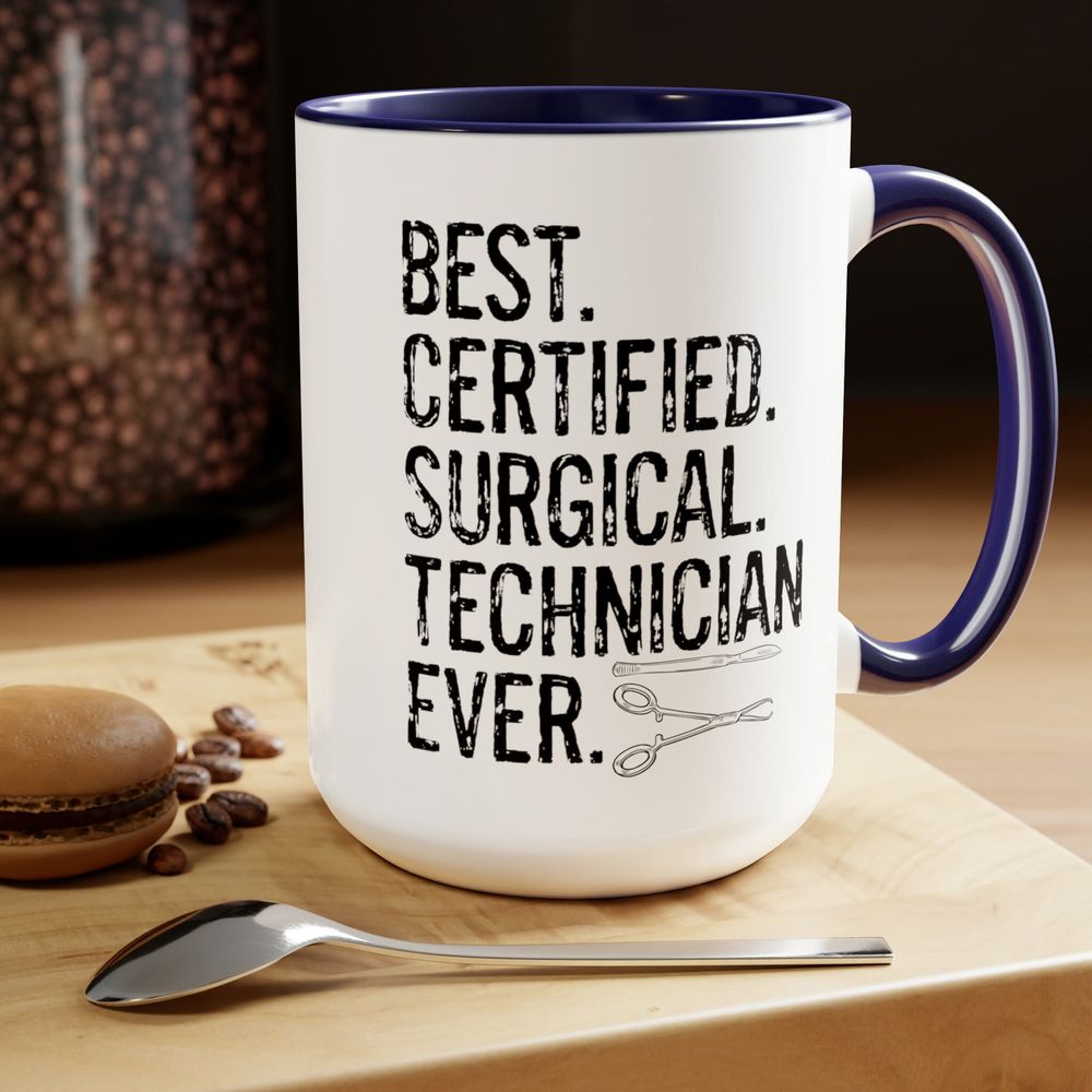 Certified Surgical Tech Christmas Gift for Women Mug Accent Mug black-accent 11oz