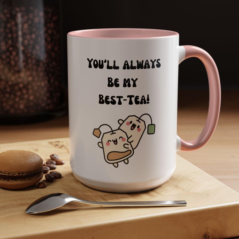 Bestie Gift Funny Christmas for Best Friend Coffee Daughter Gift Mug Accent Mug black-accent 11oz