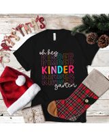 Back To School Oh Hey Kindergarten Teachers Women Student Shirt Unisex Standard T-Shirt black s