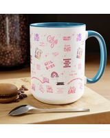Girl Boss Affirmations Mug Accent Mug black-accent 11oz