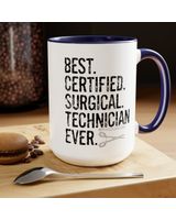 Certified Surgical Tech Christmas Gift for Women Mug Accent Mug black-accent 11oz