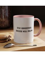 Motivational for Success - Positive Vibes Daisy Gift Mug Accent Mug black-accent 11oz