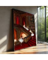 Ballet Dancers on Red Carpet Canvas Ready To Hang Portrait Canvas