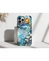 Stained Glass Mosaic Phone Case Phonecase Black Silicone Phone Case