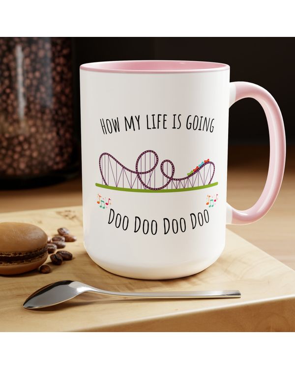 Funny Life Rollercoaster Coffee for Wife - Christmas Gift Mug