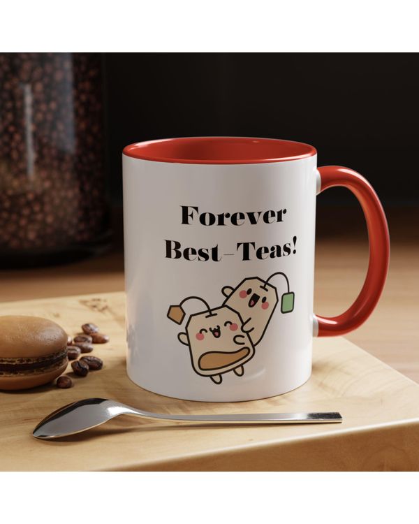 Funny Bestie Gift for Christmas & Tea - Cute Bestfriend for Coworkers & Family Mug