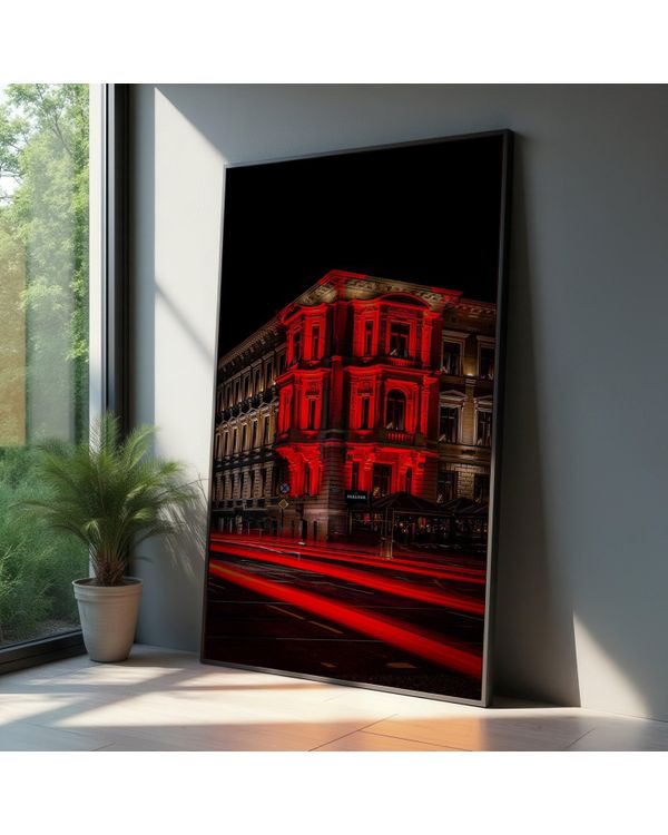Historic Building Night Cityscape Canvas