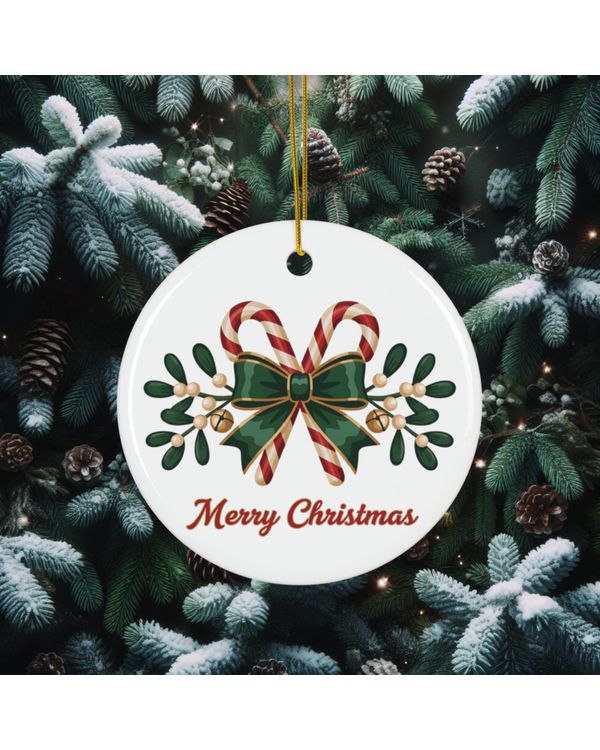 Christmas Ceramic Merry & Festive Ornament