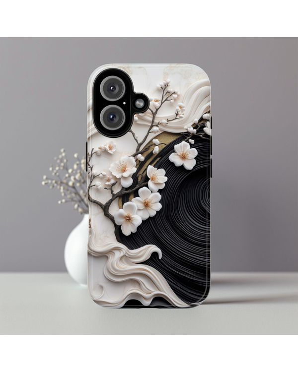 Elegant 3D Sakura Art Phonecase