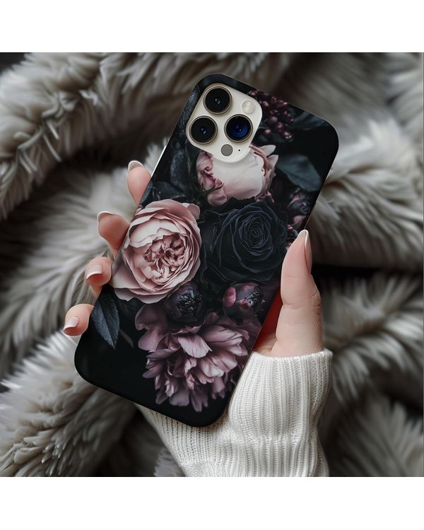 Gothic Dark Academia Floral Case Phonecase