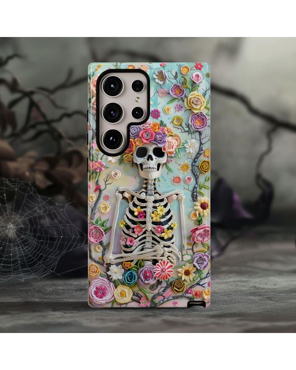 Colorful Halloween Skull Floral Phone Case Phonecase